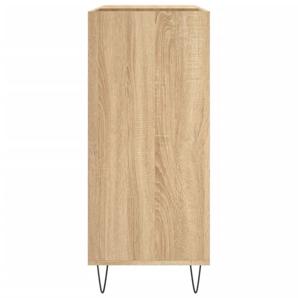 Medieopbevaring - Living vinylskab 84,5x38x39 cm konstrueret træ sonoma-eg