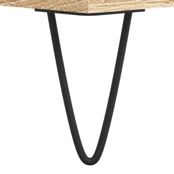 Medieopbevaring - Living vinylskab 84,5x38x39 cm konstrueret træ sonoma-eg