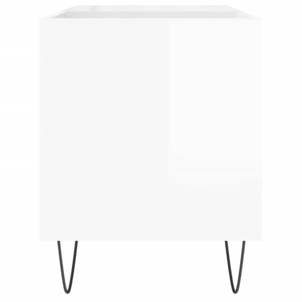 Medieförvaring - Living Stereobänk vit högglans 85x38x48 cm konstruerat trä