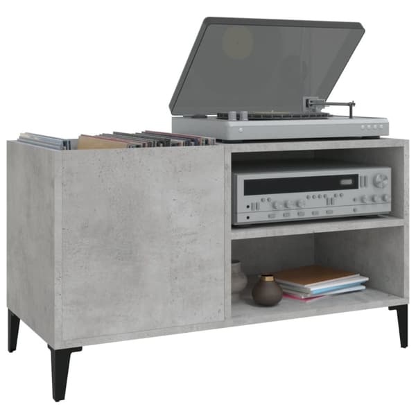 Vinylskab 84,5x38x48 cm konstrueret træ betongrå - Vinylskab - Vinylskabe - Home & Living