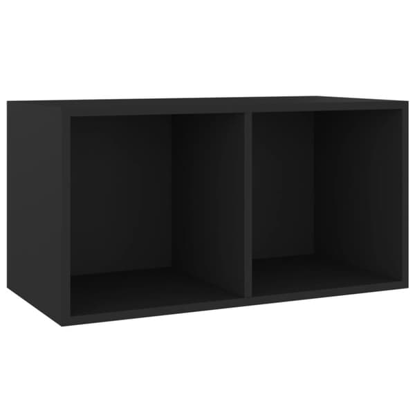 Vinylhylla svart 71x34x36 cm konstruerat trä - Skivhylla - Skivhyllor - Home & Living