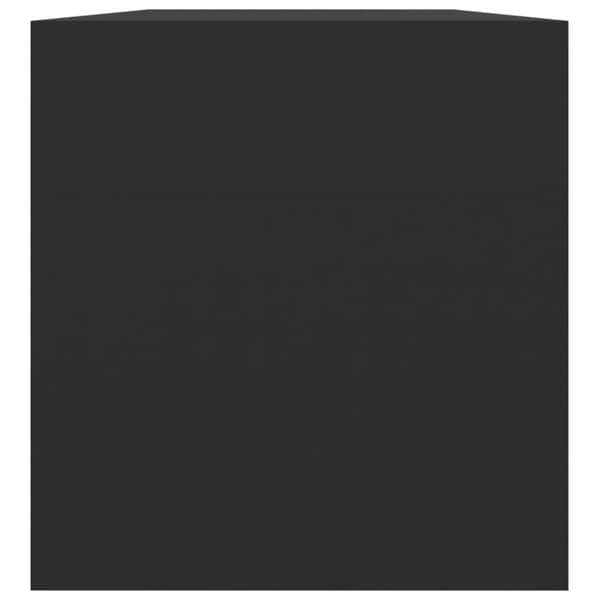 Vinylhylla svart 71x34x36 cm konstruerat trä - Skivhylla - Skivhyllor - Home & Living
