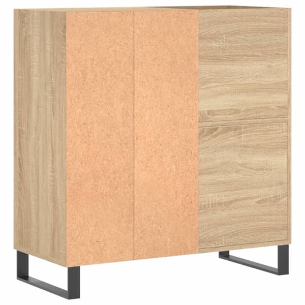 LP-levyjen säilytyskaappi Sonoma-tammi 84,5x38x89 cm puu - Levykaappi - Levykaapit - Home & Living