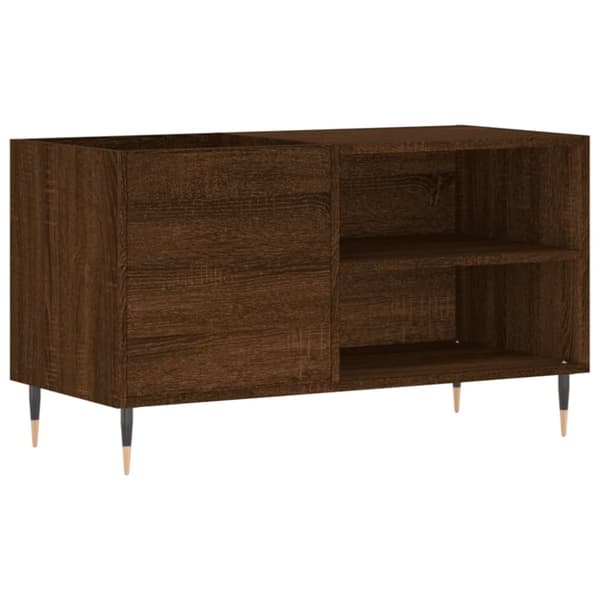 Stereobänk brun ek 85x38x48 cm konstruerat trä - Stereobänk - Stereo Bänk - Home & Living