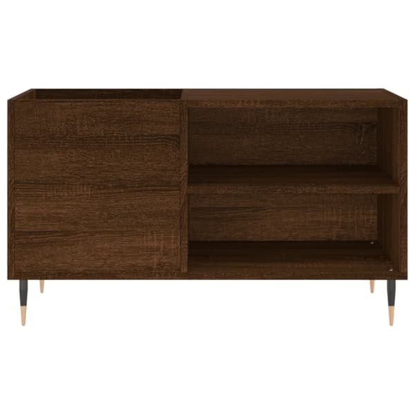 Stereobänk brun ek 85x38x48 cm konstruerat trä - Stereobänk - Stereo Bänk - Home & Living