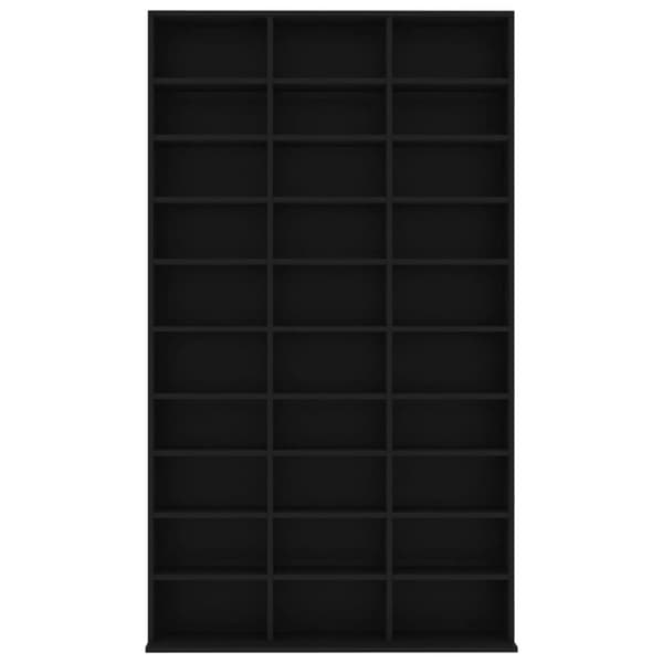Cd-reol 102x16x177,5 cm konstrueret træ sort - Cd-skab - Cd-skabe - Home & Living