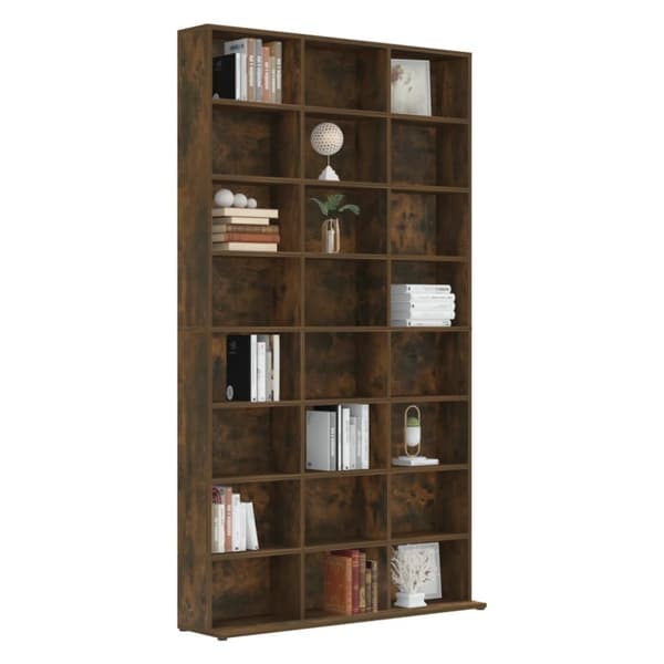 Kirjahylly savutammi 102x23x177,5 cm tekninen puu - CD-kaappi - CD-kaapit - Home & Living