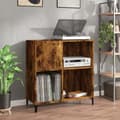 Miniatyrbild 2 av 11: Stereobänk rökfärgad ek 84,5x38x89 cm konstruerat trä - Stereobänk - Stereo Bänk - Home & Living