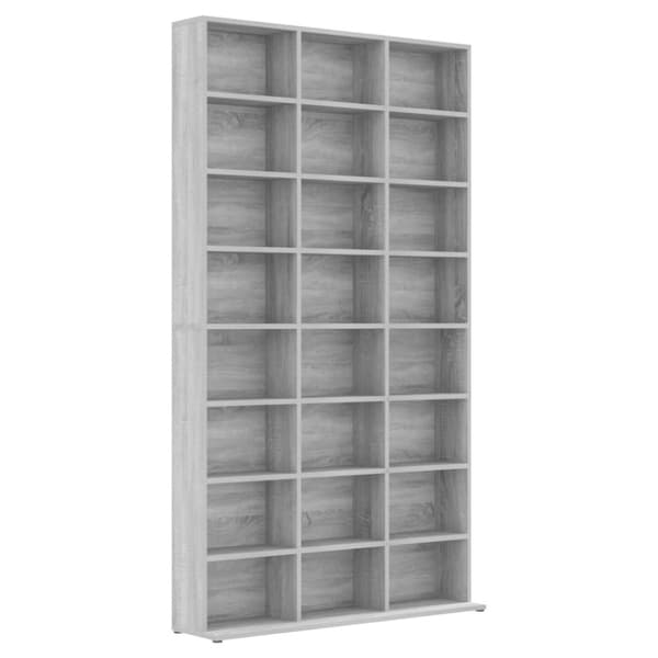 Reol 102x23x177,5 cm konstrueret træ grå sonoma-eg - Cd-reol - Cd-reoler - Home & Living