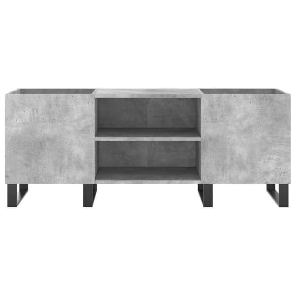 Stereobänk betong-grå 121x38x48 cm konstruerat trä - Stereobänk - Stereo Bänk - Home & Living