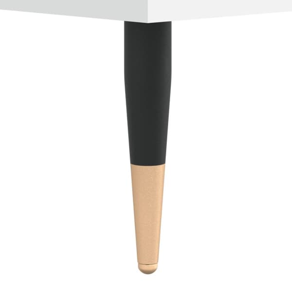Stereobänk vit 85x38x48 cm konstruerat trä