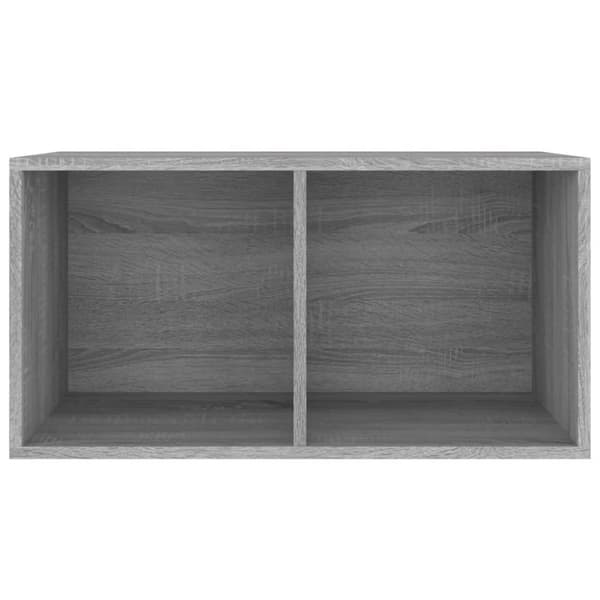Vinyylilevyjen säilytyslaatikko harmaa Sonoma 71x34x36 cm puu