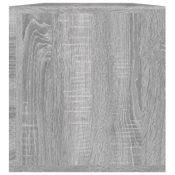 Vinyylilevyjen säilytyslaatikko harmaa Sonoma 71x34x36 cm puu
