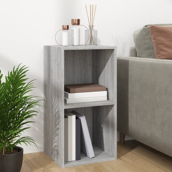 Vinyylilevyjen säilytyslaatikko harmaa Sonoma 71x34x36 cm puu