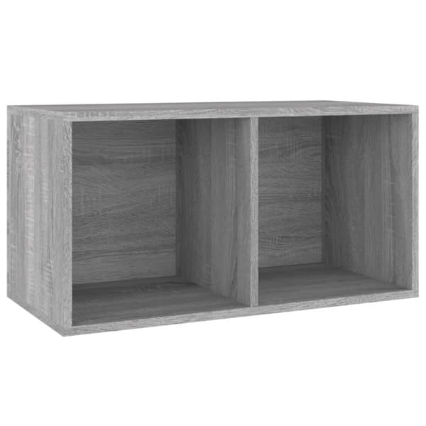 Vinyylilevyjen säilytyslaatikko harmaa Sonoma 71x34x36 cm puu