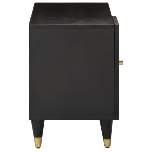 vidaXL TV-benk 80x31,5x46 cm heltre mango
