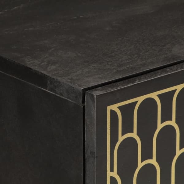 vidaXL Sideskap 80x33x75 cm heltre mango