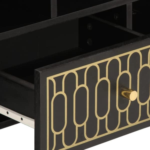 vidaXL TV-benk 100x33x46 cm heltre mango