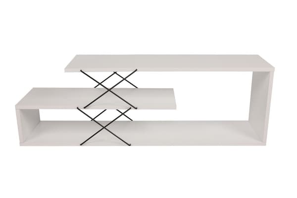 Chic Home Zinna TV-taso 120 cm, valkoinen/musta
