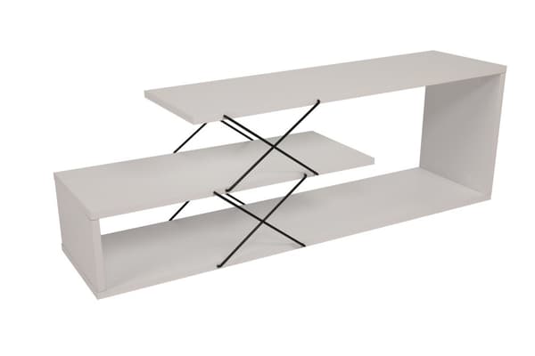 Chic Home Zinna TV-taso 120 cm, valkoinen/musta