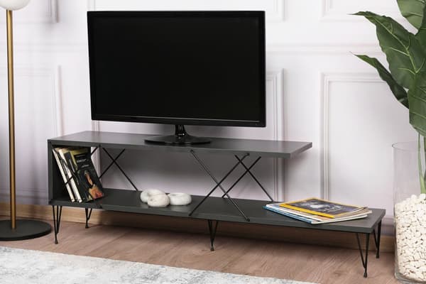 Chic Home Elmo TV-taso 120x30xK40 cm, harmaa