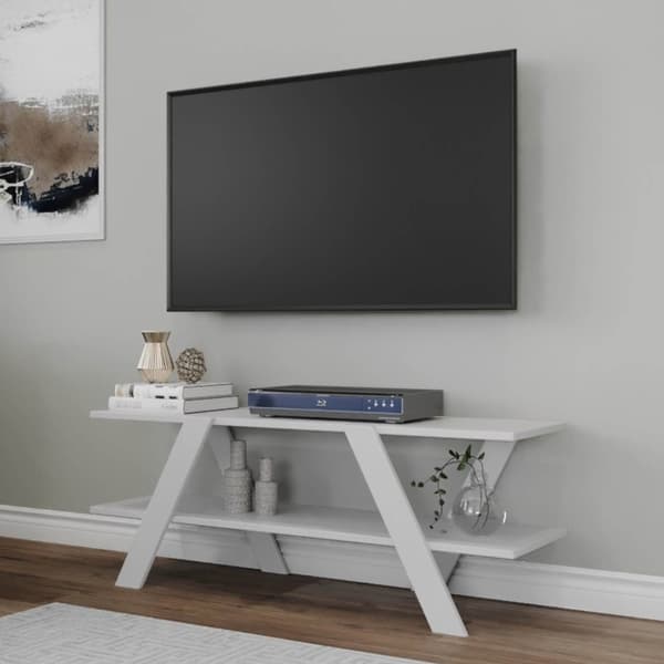 Chic Home August TV-taso 120x33,1xK45 cm, valkoinen