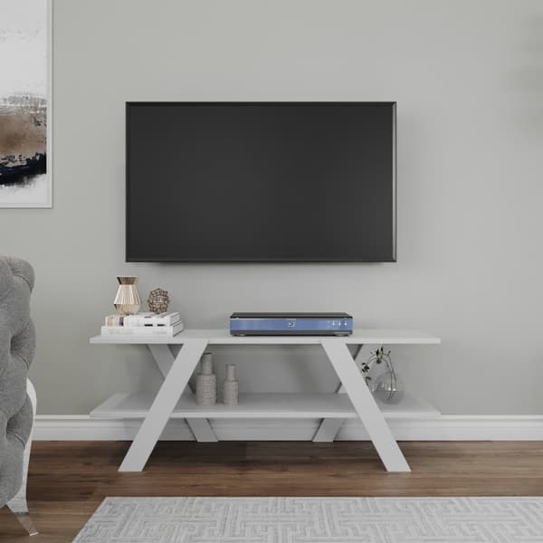 Chic Home August TV-taso 120x33,1xK45 cm, valkoinen