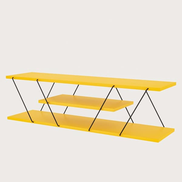 Chic Home Carita TV-taso 120 cm, keltainen/musta