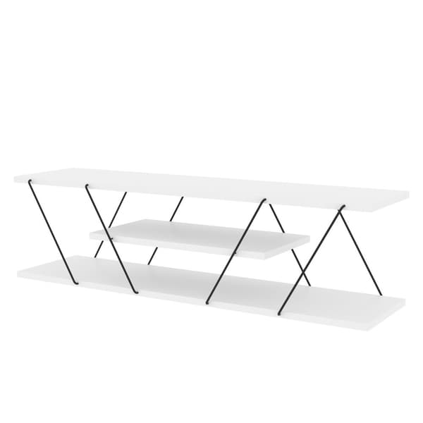 Chic Home Carita TV-taso 120 cm, valkoinen/musta