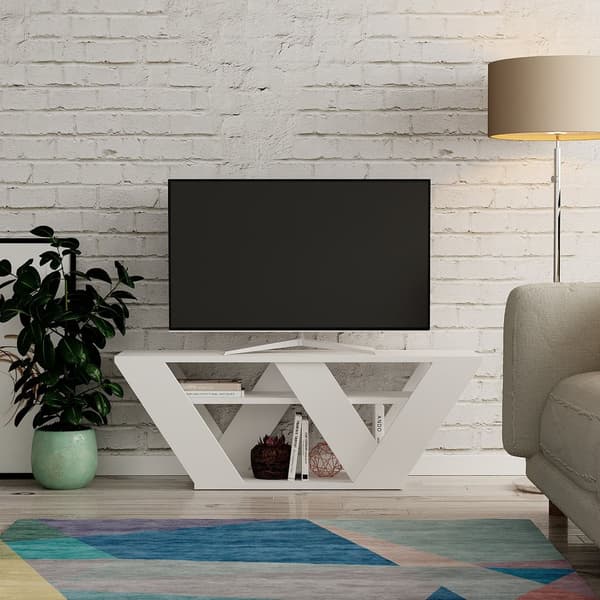 Chic Home Patrik TV-taso 110x30xK40 cm, valkoinen