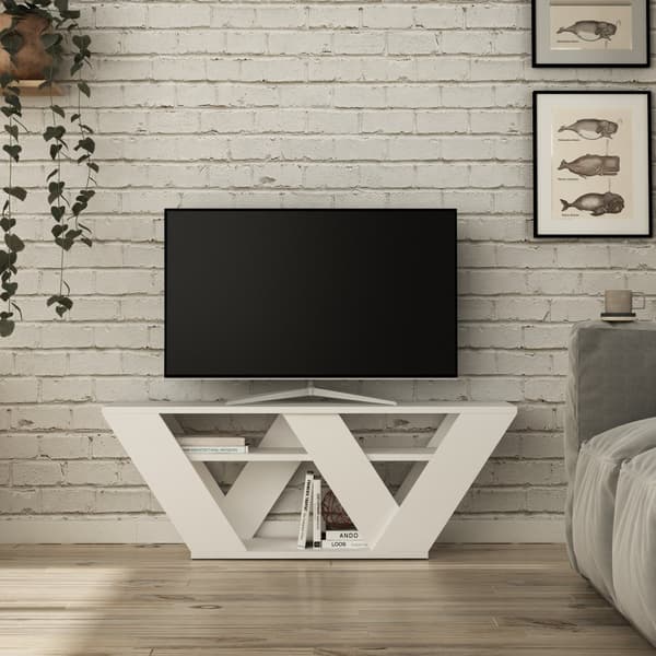 Chic Home Patrik TV-taso 110x30xK40 cm, valkoinen