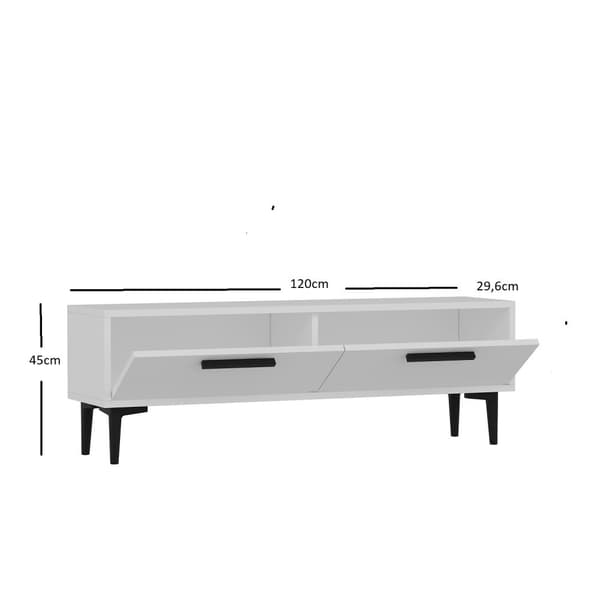 Chic Home Niklas TV-taso 120x29,6x45 cm, valkoinen