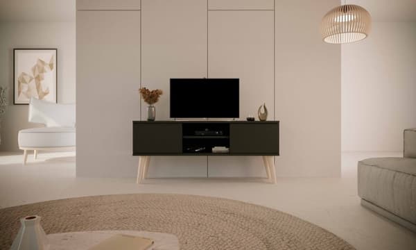 Kocot Toronto TV-taso 120cm, musta