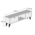 Pikkukuva 5 / 5: Chic Home Edvard TV-taso 138x29,5xK42,6 cm, ruskea