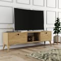 Pikkukuva 2 / 5: Chic Home Esa TV-taso 138x29,5x42,6 cm, vaaleanruskea