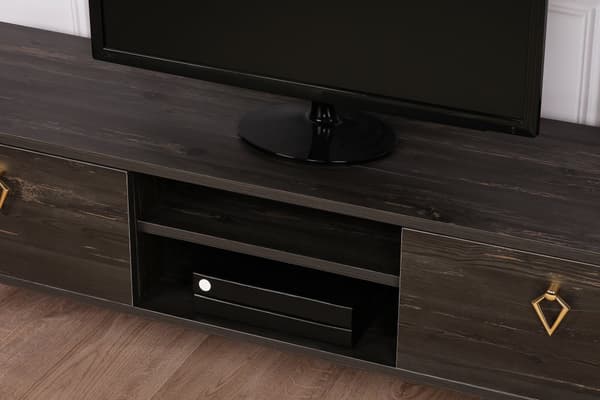 Chic Home Tarmo TV-taso 143x40xK47 cm, tummanruskea