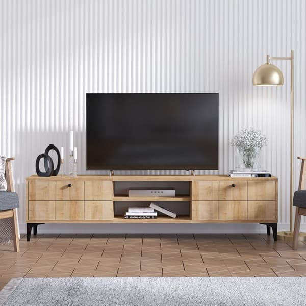 Chic Home Herman TV-taso 180x31xK55 cm, vaaleanruskea