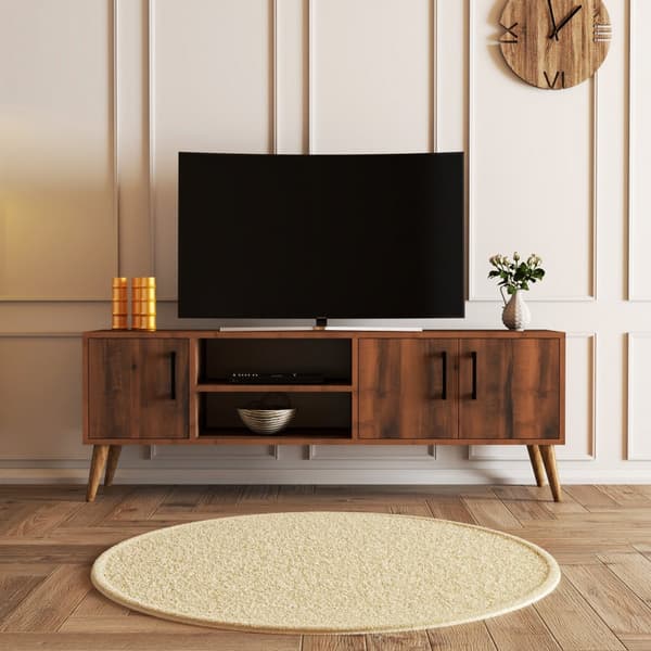 Chic Home Edvin TV-taso 150x34xK52 cm, tummanruskea