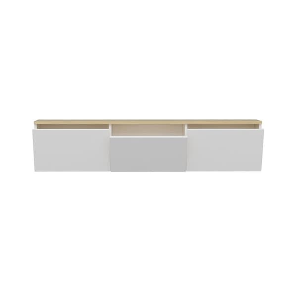 Chic Home Neeta TV-taso 160 cm, valkoinen/vaaleanruskea