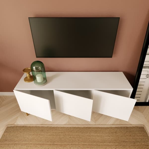 Chic Home Sisu TV-taso 150x40xK40 cm, valkoinen