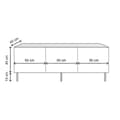 Pikkukuva 5 / 5: Chic Home Sisu TV-taso 150x40xK40 cm, valkoinen