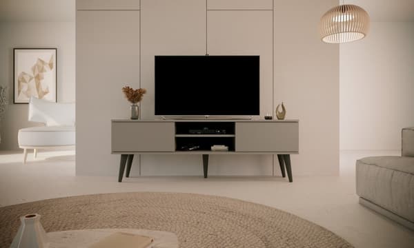 Kocot Toronto TV-taso 160cm, harmaa