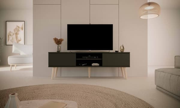 Kocot Toronto TV-taso 160cm, musta