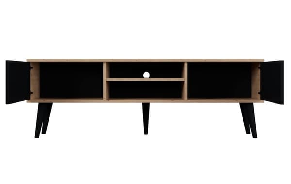 Kocot Toronto TV-taso 160cm, musta/beige