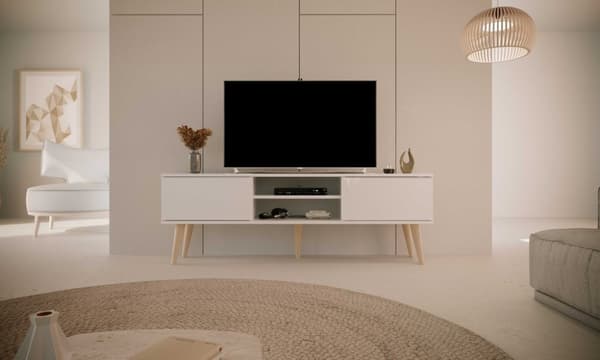 Kocot Toronto TV-taso 160cm, valkoinen