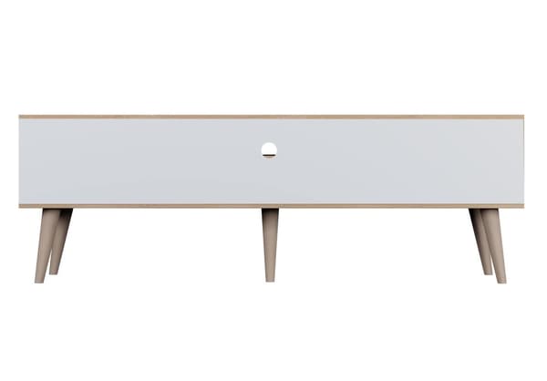 Kocot Toronto TV-taso 160cm, valkoinen/beige