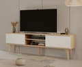 Pikkukuva 1 / 9: Kocot Toronto TV-taso 160cm, valkoinen/beige