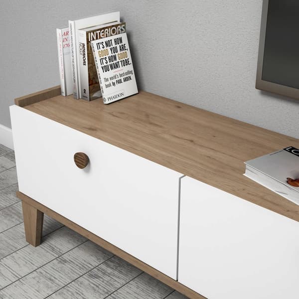 Chic Home Susanna TV-taso 178 cm, valkoinen/beige