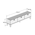 Pikkukuva 6 / 6: Chic Home Susanna TV-taso 178 cm, valkoinen/beige