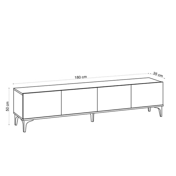 Chic Home Norma TV-taso 180 cm, beige/musta
